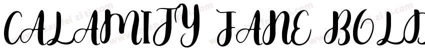 CALAMITY JANE BOLD字体转换